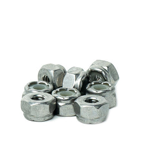 #8-32 Nylon Insert Hex Lock Nuts, (Elastic Stop Nuts) Stainless Steel 18-8, Plain Finish, Quantity 100 by Bridge Fasteners