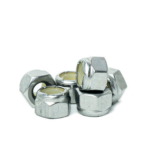 1/4"- 20 Nylon Insert Hex Lock Nuts, (Elastic Stop Nuts) Stainless Steel 18-8, Plain Finish, Quantity 100 by Bridge Fasteners