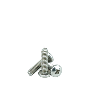 #6-32 x 3/4" Pan Head Machine Screws, Phillips Drive, Stainless Steel 18-8, Full Thread, Bright Finish, Machine Thread