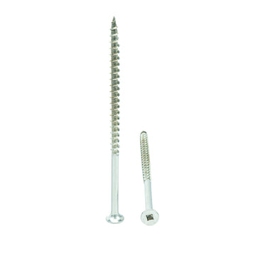 #14 x 4-1/2" Deck Screws, 18-8 Stainless Steel, Square Drive, Bugle Head, Type 17 Wood Cutting Point