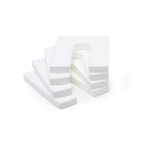 3/8" x 3" x 4" Plastic Shims Structural Horseshoe U Shaped, Tile Spacers, White, 25/360